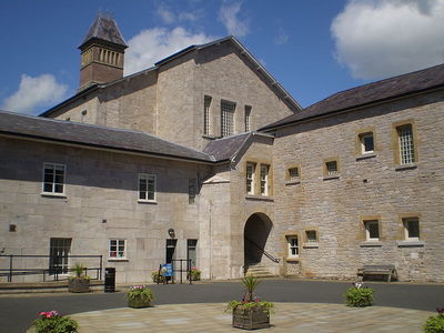 The Haunted Ruthin Gaol Courtyard